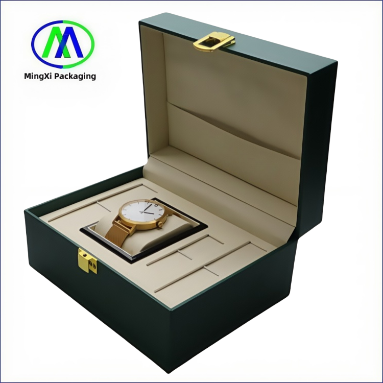 Luxury Gift Boxes for Watch Packaging with Lock Wrist Packaging Boxes in Factory Price